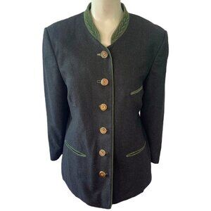 MEINDL CASHMERE JACKET PURE WOOL JACKET GERMAN  COTTAGE SUEDE JACKET MEDIUM